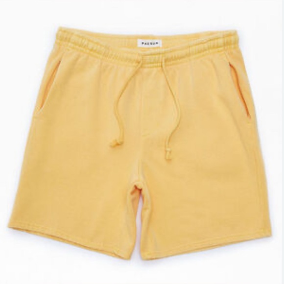 PACSUN Gold Vintage Washed sweat shorts size men’s small - Picture 1 of 9